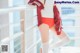 Coser @ 桜 桃 喵 Vol.091: 红色 体操服 (44 photos) P22 No.3609e9 Image No. 45