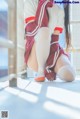 Coser @ 桜 桃 喵 Vol.091: 红色 体操服 (44 photos) P5 No.4cf836 Image No. 79